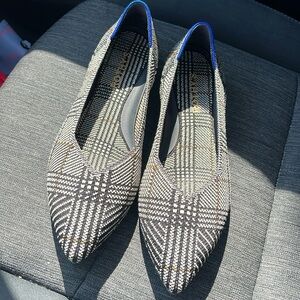 Rothy’s | Glen plaid pointed flat size 7.5 RARE